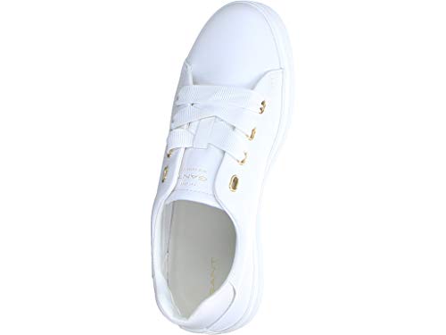 GANT Avona, Zapatillas Mujer, Blanco Brillante, 39 EU