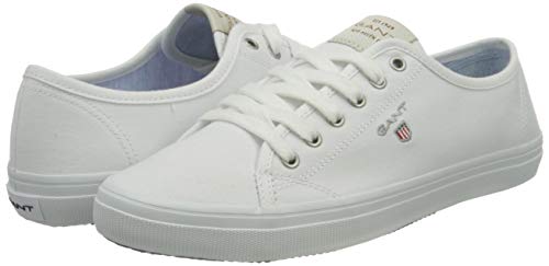 GANT Preptown, Zapatillas Mujer, Blanco Brillante, 36 EU