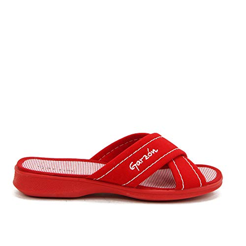 GARZON - Zapatilla CASA 2550-V para: Mujer Color: Rojo Talla: 37