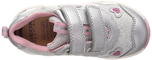 Geox B Todo Girl A, Zapatillas Niñas, Plateado, 20 EU