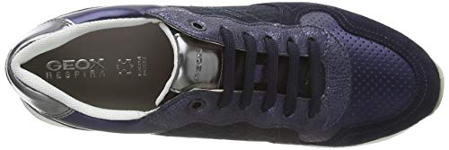 Geox D AIRELL A, Zapatillas Mujer, Azul (Navy C4002), 37 EU