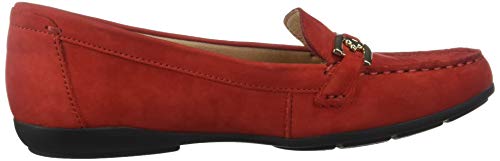 Geox D ANNYTAH Moc A, Mocasines Mujer, Rojo (Scarlet C7452), 41 EU