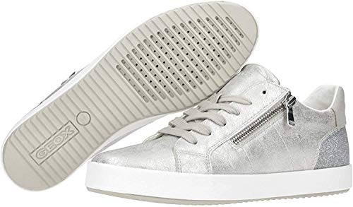 Geox D BLOMIEE A, Zapatillas Mujer, Silver, 40 EU