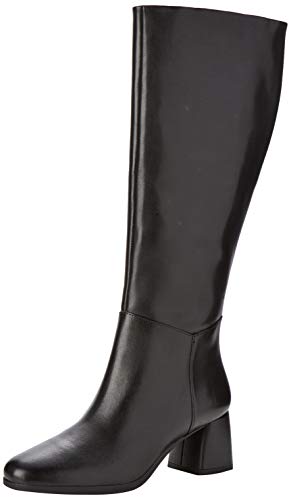 Geox D Calinda Mid C, Botas Altas Mujer, Negro (Black C9999), 38 EU