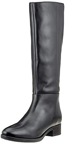 Geox D Felicity D, Botas Altas Mujer, Negro (Black C9999), 37.5 EU