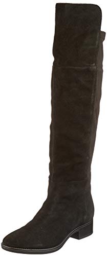 Geox D Felicity I, Over-The-Knee Boot Mujer, Negro (Black C9999), 39 EU