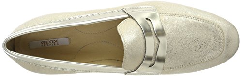 Geox D MARLYNA B, Mocasines Mujer, Dorado (Gold), 39 EU