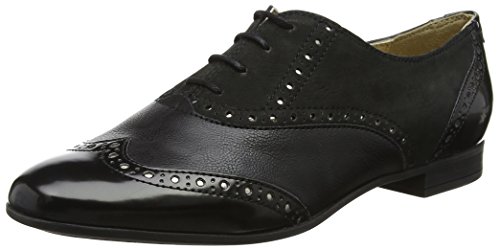 Geox D MARLYNA C, Zapatos de Cordones Oxford Mujer, Negro (Black), 37 EU