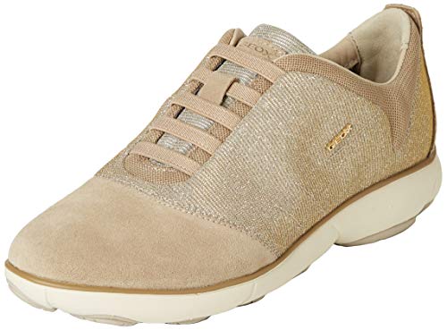 Geox D Nebula G, Zapatillas Mujer, Beige (Lead/lt Taupe), 37 EU