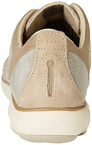 Geox D Nebula G, Zapatillas Mujer, Beige (Lead/lt Taupe), 37 EU