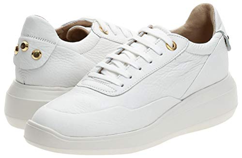 Geox D RUBIDIA A, Zapatillas Mujer, Blanco (White C1000), 41 EU