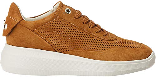 Geox D Rubidia A, Zapatillas Mujer, Marrón (Curry C2021), 37 EU