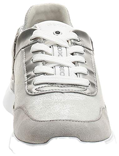 Geox D Sandal Hiver A, Zapatillas Mujer, Plateado (Silver/Lt Grey C0898), 38 EU