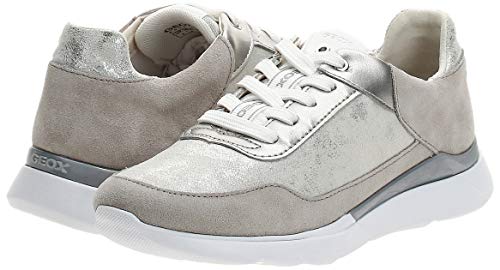 Geox D Sandal Hiver A, Zapatillas Mujer, Plateado (Silver/Lt Grey C0898), 38 EU