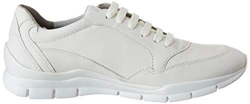 Geox D Sukie A, Zapatillas Mujer, Blanco, 42 EU