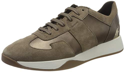 GEOX D SUZZIE B LEAD/DK BEIGE Women's Trainers Low-Top Trainers size 35(EU)