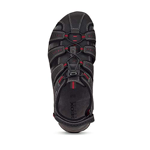 Geox Hombre Sandalias de Vestir U Sand.Mito, de Caballero Sandalias al Aire Libre,Sandalias Deportivas,Punta Cerrada,Schwarz,41 EU / 7 UK