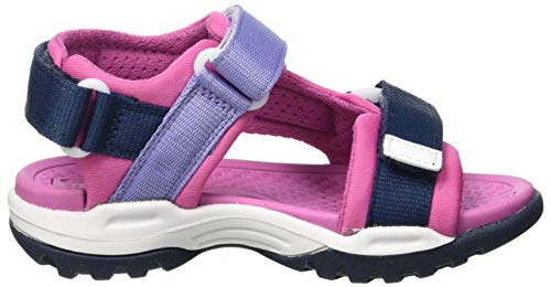 Geox J Borealis Girl A, Sandalias Deportivas, Azul Marino, Fucsia, 27 EU