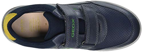 Geox J POSEIDO Boy A, Zapatillas, Azul Marino Verde, 37 EU