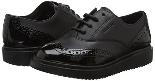 Geox J THYMAR Girl E, Zapatos de Cordones Oxford Mujer, Negro (Black), 37 EU