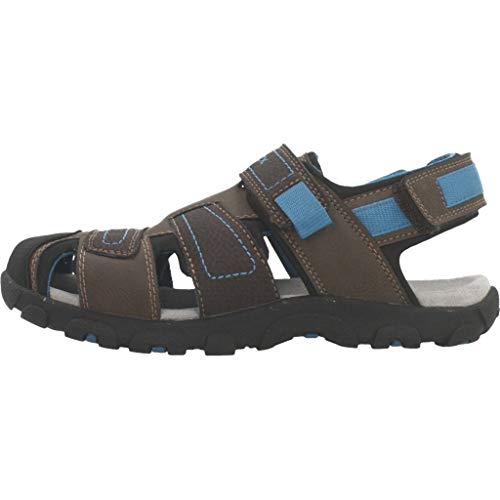 Geox JR Sandal Strada D, Sandalias Punta Cerrada Niños, Marrón (Brown/AVI O C6402), 38 EU