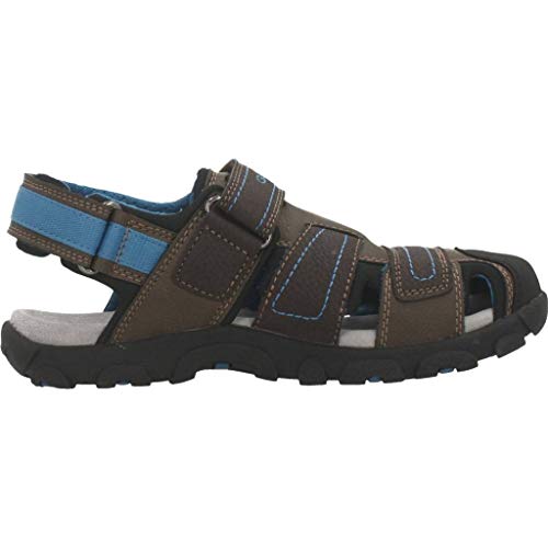 Geox JR Sandal Strada D, Sandalias Punta Cerrada Niños, Marrón (Brown/AVI O C6402), 38 EU