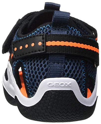 Geox JR Wader A, Sandalias Deportivas, Azul Marino, 34 EU