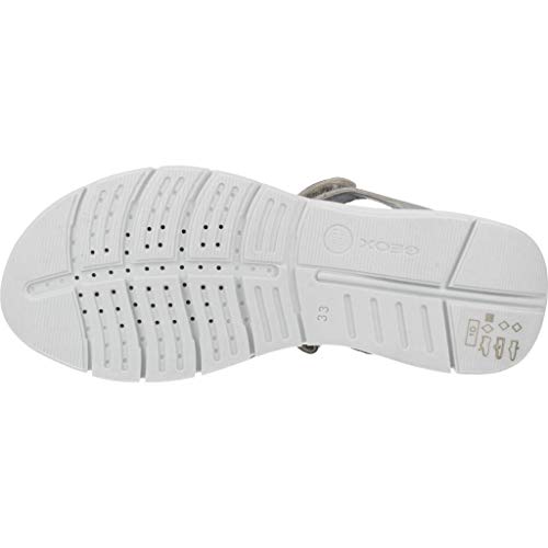 Geox Niñas Sandalias de Vestir J Sandal Sukie Girl, Chica Sandalias para niños, Zapato de Verano,Zapato Casual,Silver,28 EU / 10 UK Child