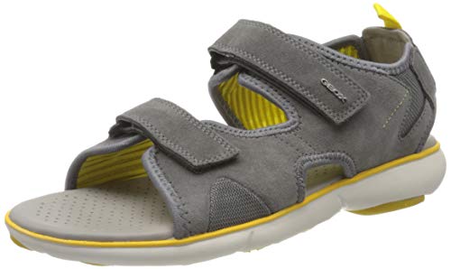 Geox U Nebula L B, Sandalias con Punta Abierta Hombre, Gris (Grey C1006), 44 EU