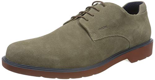 Geox U RAFFAELE B, Zapatos de Cordones Derby Hombre, Gris (Taupe C6029), 42 EU