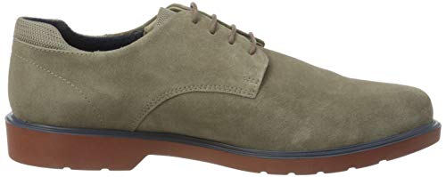 Geox U RAFFAELE B, Zapatos de Cordones Derby Hombre, Gris (Taupe C6029), 42 EU