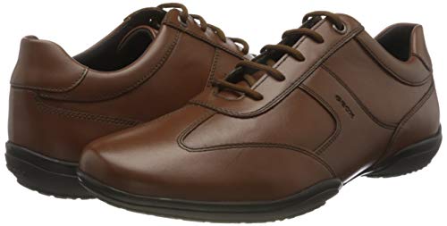 Geox UOMO City A, Oxford Hombre, Cognac, 41 EU