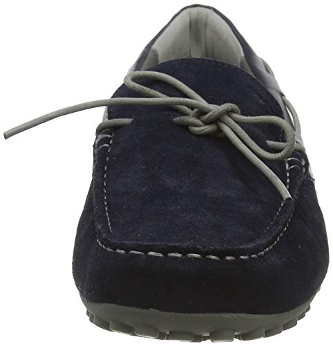 Geox UOMO Snake Mocassino, Mocasines Hombre, Azul (Navy C4002), 42 EU