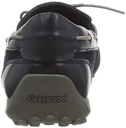 Geox UOMO Snake Mocassino, Mocasines Hombre, Azul (Navy C4002), 42 EU