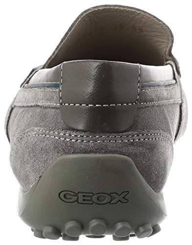 Geox UOMO Snake Mocassino, Mocasines Hombre, Gris (Grey C1006), 42 EU