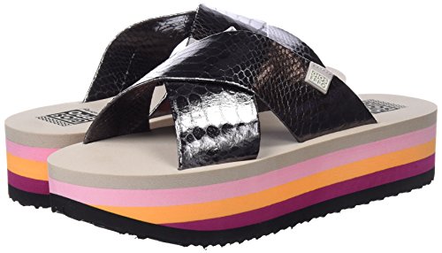 Gioseppo 44438, Sandalias con Punta Abierta para Mujer, Gris (Plomo), 41 EU