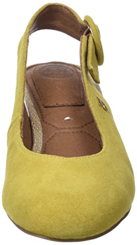 Gioseppo 44890, Zapatos de tacón con Punta Cerrada para Mujer, Amarillo (Mostaza), 36 EU