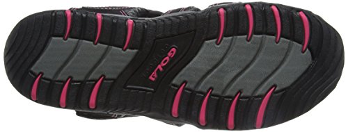 Gola ALP648 Black 3(36EU), Sandalias de Senderismo para Mujer, Negro (Negro/Rosa Caliente BK), 36 EU