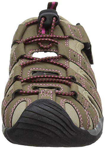 Gola ALP648, Sandalias de Senderismo para Mujer, Beige (Gris Pardo/Rosa Fuerte), 40 EU