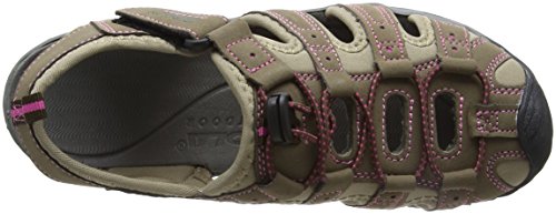 Gola ALP648, Sandalias de Senderismo para Mujer, Beige (Gris Pardo/Rosa Fuerte), 40 EU