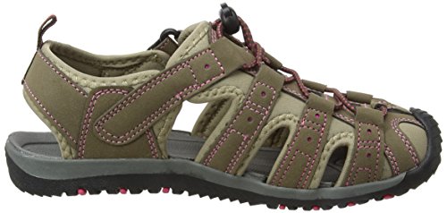 Gola ALP648, Sandalias de Senderismo para Mujer, Beige (Gris Pardo/Rosa Fuerte), 40 EU