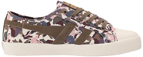 Gola Coaster Liberty CF, Zapatillas Mujer, Verde (Khaki/Off White NW), 38 EU