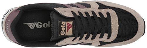 Gola Daytona, Zapatillas para Hombre, Black/Rhino/Burgundy, 43 EU