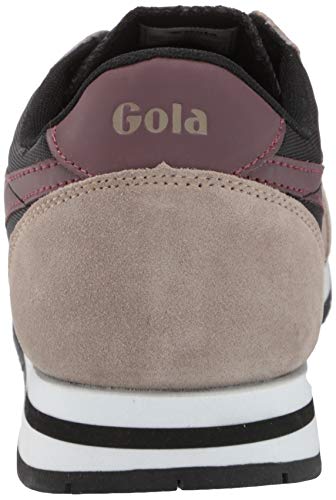 Gola Daytona, Zapatillas para Hombre, Black/Rhino/Burgundy, 43 EU