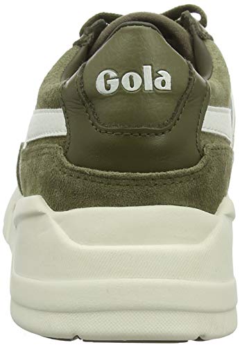 Gola Eclipse Legacy, Zapatillas Hombre, Verde (Khaki/Off White NW), 41 EU