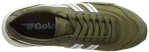 Gola Eclipse Legacy, Zapatillas Hombre, Verde (Khaki/Off White NW), 41 EU