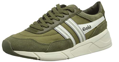 Gola Eclipse Legacy, Zapatillas Hombre, Verde (Khaki/Off White NW), 41 EU