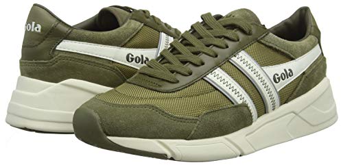 Gola Eclipse Legacy, Zapatillas Hombre, Verde (Khaki/Off White NW), 41 EU