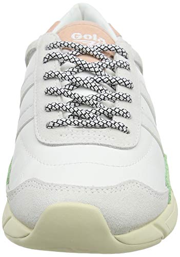 Gola Eclipse Trident, Zapatillas Mujer, Blanco Patina Verde Vista Azul, 39 EU