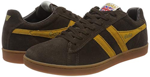 Gola Equipe Suede, Zapatillas Hombre, Goma de Sol marrón Oscuro, 40 EU